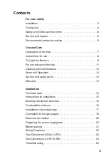 Preview for 2 page of Belling BGH604WBG Instructions For Use And Installation