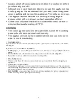 Preview for 5 page of Belling CH302TX User Manual