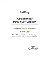 Belling Cookcenter 129 Installation & User'S Instructions предпросмотр