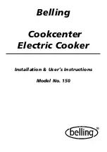 Belling Cookcenter 150 Installation & User'S Instructions preview