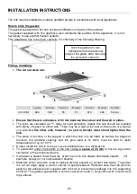 Preview for 20 page of Belling Design BDC95IN2F Instruction Manual