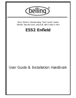 Belling E552 Enfield Users Manual & Installation Handbook предпросмотр