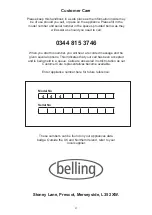 Preview for 27 page of Belling IHT603 User Manual