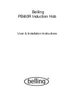 Belling PBI60R User & Installation Instructions Manual preview