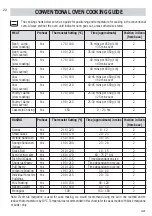 Предварительный просмотр 22 страницы Belling XOU250 Installation And User Instructions Manual