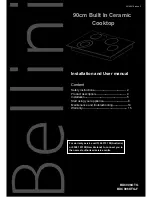 Preview for 1 page of Bellini BC604TG Installation And User Manual