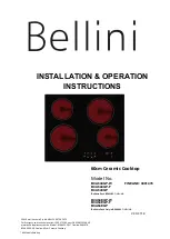 Bellini BCA64CGP Installation & Operation Instructions предпросмотр