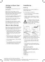 Предварительный просмотр 8 страницы Bellini BCS604X Installation & Operation Instructions