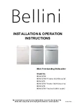 Предварительный просмотр 1 страницы Bellini BDW127S Installation & Operation Instructions