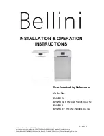 Предварительный просмотр 1 страницы Bellini BDW96W Installation & Operation Instructions