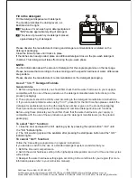 Предварительный просмотр 10 страницы Bellini BDW96W Installation & Operation Instructions