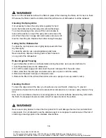 Предварительный просмотр 18 страницы Bellini BDW96W Installation & Operation Instructions