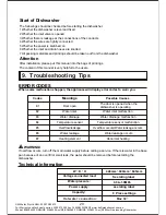 Предварительный просмотр 22 страницы Bellini BDW96W Installation & Operation Instructions