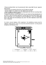 Предварительный просмотр 9 страницы Bellini BFG609W Installation & Operation Instructions