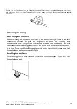 Предварительный просмотр 14 страницы Bellini BFG609W Installation & Operation Instructions