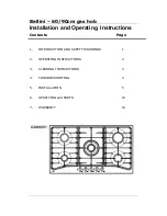 Предварительный просмотр 2 страницы Bellini BG604X Installation And Operating Instructions Manual