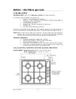 Предварительный просмотр 7 страницы Bellini BG604X Installation And Operating Instructions Manual