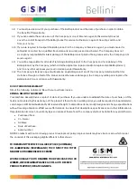 Предварительный просмотр 21 страницы Bellini BMWM28 Operation Instructions Manual