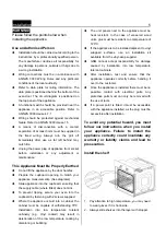 Предварительный просмотр 8 страницы Bellini BOT605BP Installation & Operation Instructions