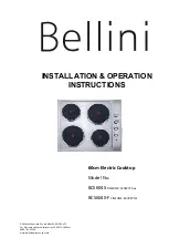 Предварительный просмотр 19 страницы Bellini BOT608X Installation & Operation Instructions