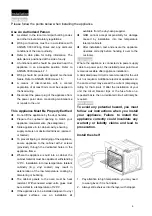 Preview for 9 page of Bellini BPD170EG Installation & Operation Instructions