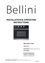 Bellini BPT350EC Installation & Operation Instructions предпросмотр