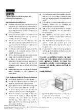 Preview for 8 page of Bellini BPT350EC Installation & Operation Instructions