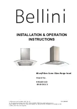 Bellini BRA603GCX Installation & Operation Instructions предпросмотр