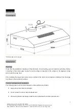 Preview for 8 page of Bellini BRA603SW Installation & Operation Instructions