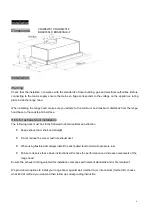 Предварительный просмотр 8 страницы Bellini BRA903SLX Installation & Operation Instructions