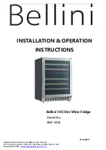 Bellini BWF145BI Installation & Operation Instructions preview