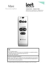 Preview for 1 page of Bellman Audio Maxi BE2020 User Manual