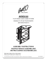 Предварительный просмотр 1 страницы Bell'O AVSC2122 Assembly Instructions Manual