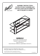 Bell'O AVSC2131 Assembly Instructions Manual предпросмотр