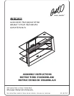 Предварительный просмотр 1 страницы Bell'O AVSC2151 Assembly Instructions Manual