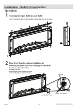 Preview for 13 page of Bell'O ClassicFlame 36HF320FGT Manual