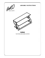 Предварительный просмотр 1 страницы Bell'O CW343 Assembly Instructions Manual