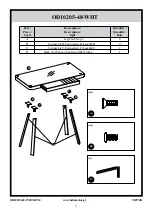 Предварительный просмотр 3 страницы Bell'O OD10205-48-WHT Assembly Instructions Manual