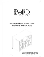 Preview for 1 page of Bell'O PR-25 Assembly Instructions Manual