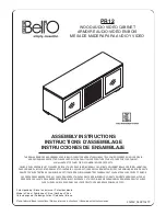 Bell'O PR12 Assembly Instructions Manual предпросмотр