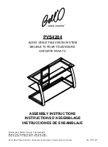 Preview for 1 page of Bell'O PVS-4204HG Assembly Instructions Manual