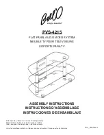 Bell'O PVS-4215 Assembly Instructions Manual предпросмотр