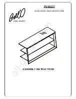 Preview for 1 page of Bell'O PVS4257 Assembly Instructions Manual