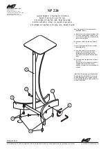 Bell'O SP-224 Assembly Instructions предпросмотр