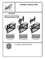 Предварительный просмотр 1 страницы Bell'O Triple Play TPC2133 Assembly Instructions Manual