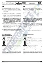 Предварительный просмотр 41 страницы Bellon M.it TFL Series Operating And Service Manual