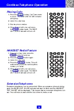 Preview for 16 page of BellSouth FILTERED SOUND MH9910V4 Owner'S Manual