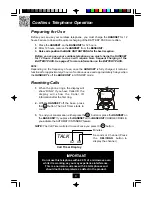 Preview for 16 page of BellSouth GH9457 Owner'S Manual Installation And Operating Instructions