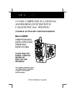 BellSouth GH9488 Owner'S Manual Installation And Operating Instructions preview