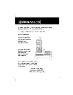 Предварительный просмотр 1 страницы BellSouth GH9492 Owner'S Manual Installation And Operating Instructions